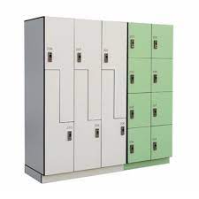 Компактный шкаф для хранения из ламината Woodgrain Hpl для раздевалки
