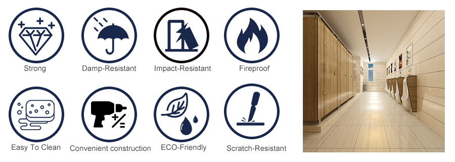 Фенольный компактный ламинат для туалетных перегородок