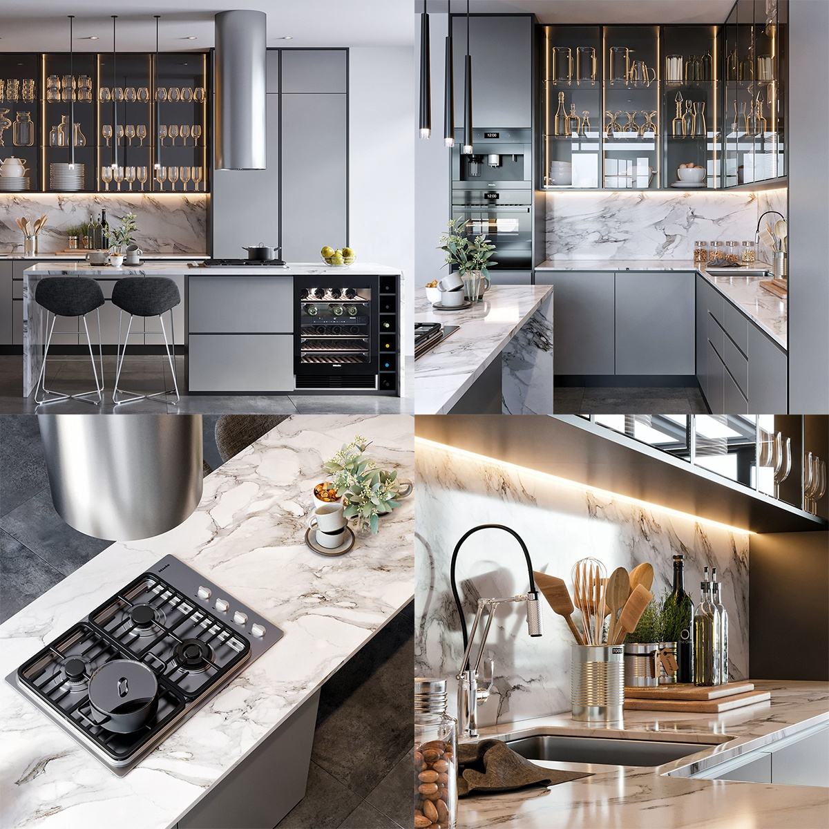 Кухонные столешницы HPL: преимущества и варианты