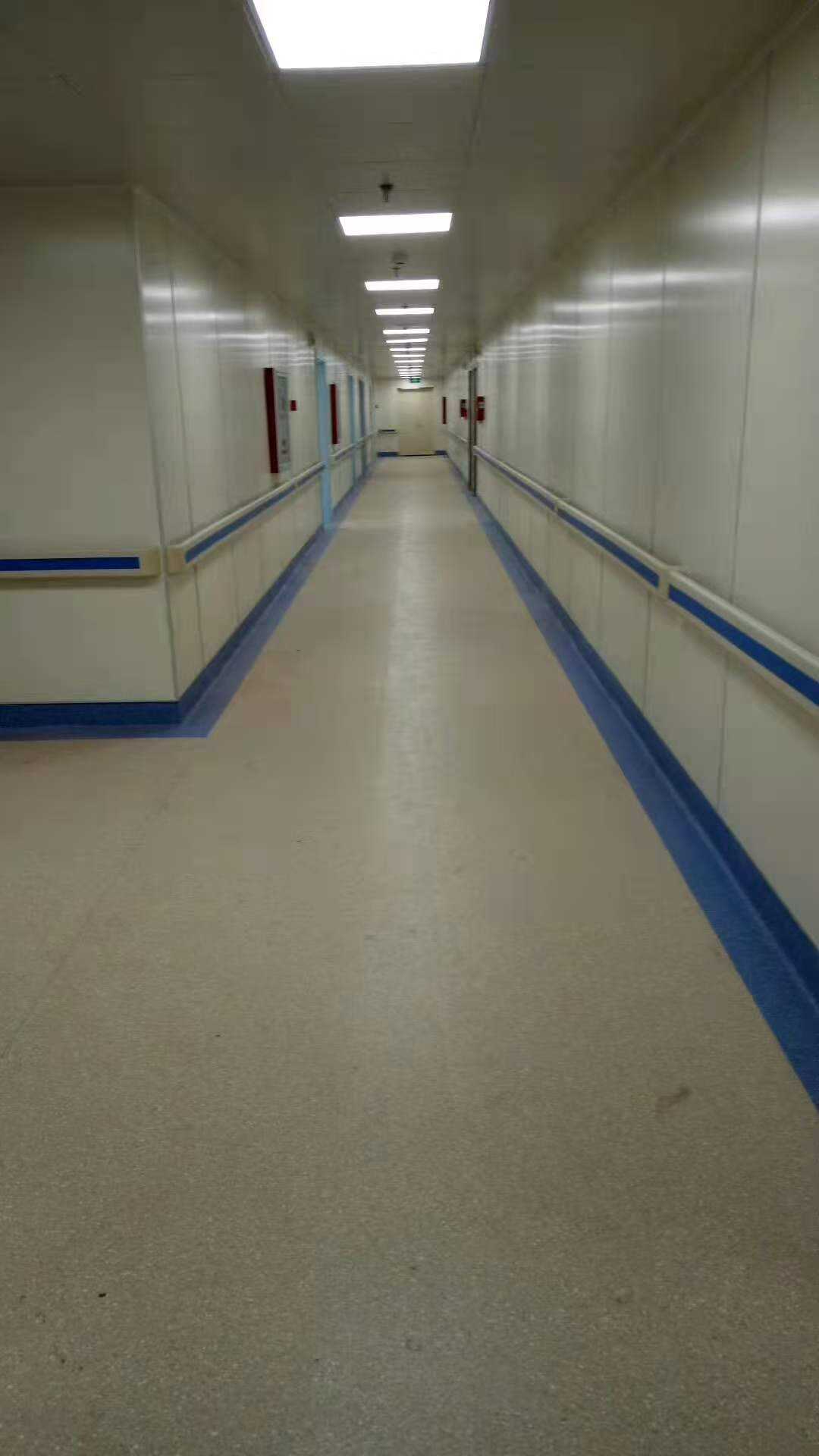 Поручень коридора ПВХ пластика больницы в стене поручня